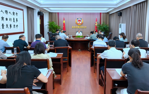 市政协召开党组扩大会议