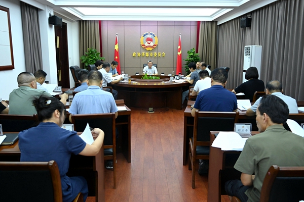 市政协召开党组扩大会议
